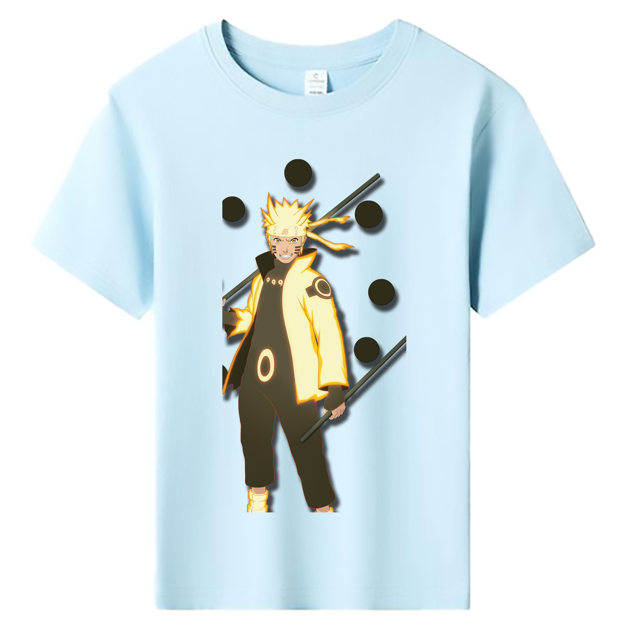 （画像用） NARUTO -ナルト- うずまき ナルト Uzumaki Naruto 綿100％キッズTシャツ（フロントプリント）